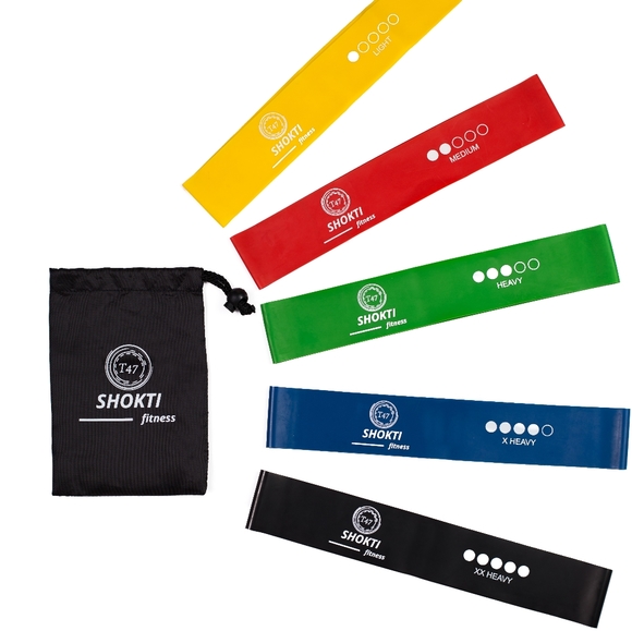 Resistance Premium Loop Exercise Bands 5 set - Picture 5 of 9